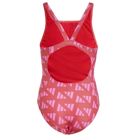 Adidas Παιδικό ολόσωμο μαγιό Logo Graphic V-Back Swimsuit